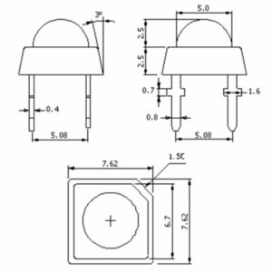 RL-112U4FC Superflux led κόκκινο χρώμα