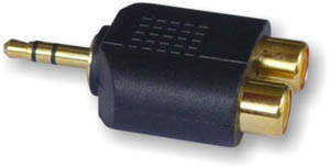 10-2027G Adaptor 3,5mm σε 2xRCA
