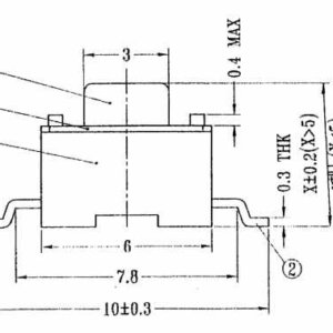 SW-891 Button H:4.3mm