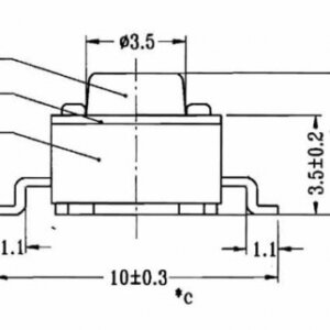 SW-881 Button H:4.3mm