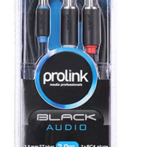 PB103-0300 PROLINK JACK 3.5mm - 2xRCA - 3,00m