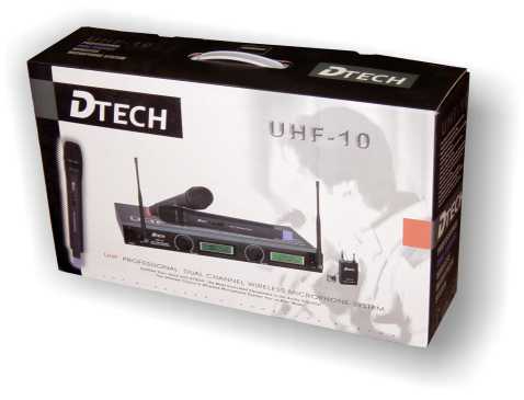 UHF-10C Ασύρματο μικρόφωνο χειρός - κεφαλής