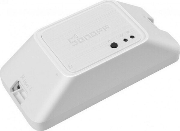 Sonoff Basic R3 Smart Ενδιάμεσος Διακόπτης Wi-Fi σε Λευκό Χρώμα