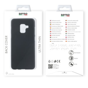 SENSO SOFT TOUCH SAMSUNG A8 PLUS 2018 black backcover