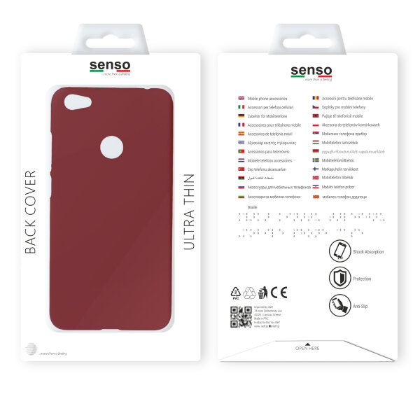 SENSO SOFT TOUCH XIAOMI REDMI NOTE 5a PRIME red backcover