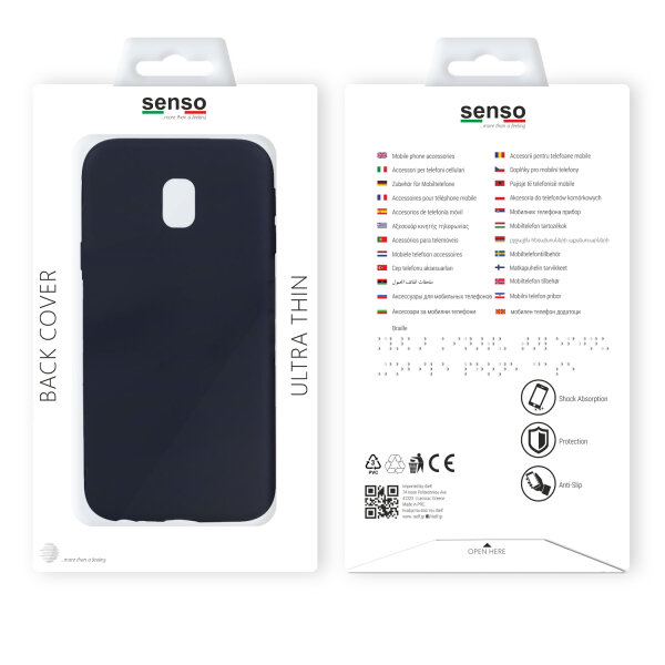 SENSO SOFT TOUCH SAMSUNG J7 2018 black backcover