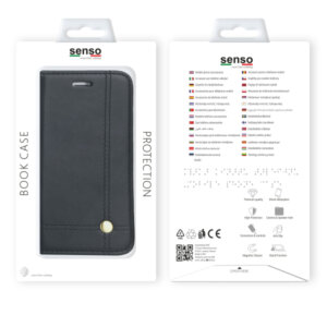 SENSO CLASSIC STAND BOOK IPHONE XR black