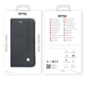 SENSO CLASSIC STAND BOOK IPHONE XS MAX black