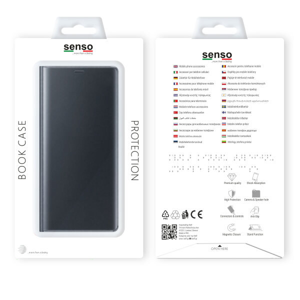 SENSO CLEAR BOOK IPHONE XS MAX black