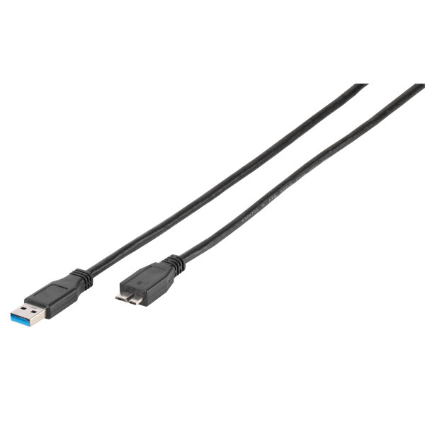 VIVANCO USB 3.1 GEN1 TYPE A TO TYPE B MICRO USB CABLE 1.8m black
