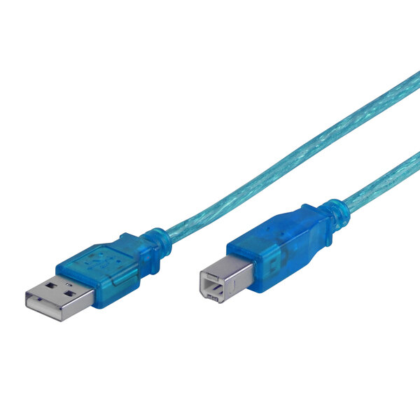 VIVANCO BULK USB 2.0 TYPE A TO TYPE B USB CABLE 1.5m colored