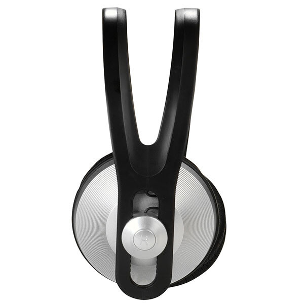 VIVANCO STEREO HEADPHONES 1.8m black silver