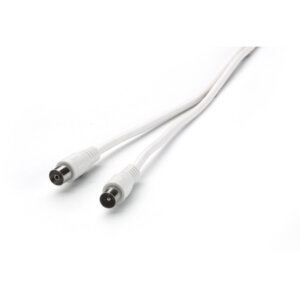 VIVANCO ANTENNA CABLE 1.5m COAX PLUG-COAX SOCKET 90 dB white