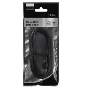 VIVANCO DATA CABLE MICRO USB 1m black