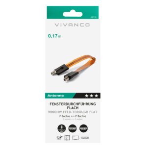 VIVANCO FLAT COAXIAL CABLE 17cm