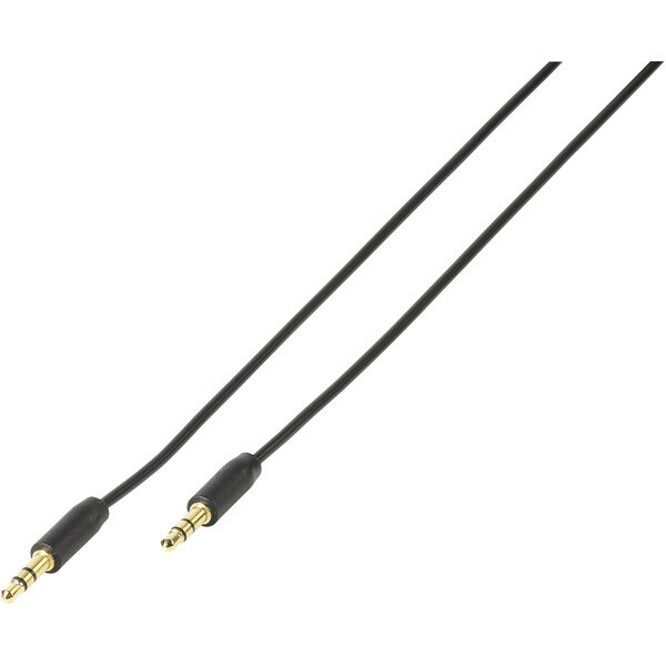 VIVANCO AUDIO CABLE 3.5mm plug - 3.5mm 1.5m plug black