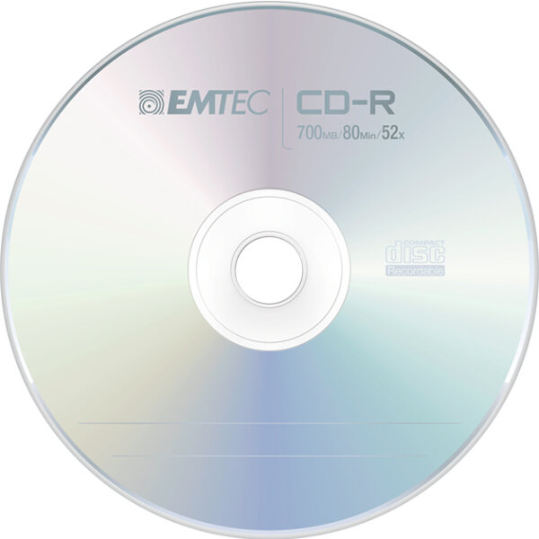 EMTEC CD-R 700MB / 80 MIN 52x SLIM 10pcs SLIM CASE