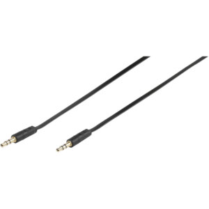 VIVANCO AUDIO CONNECTION FLAT CABLE 3.5mm JACK to 3.5mm JACK 0.3m