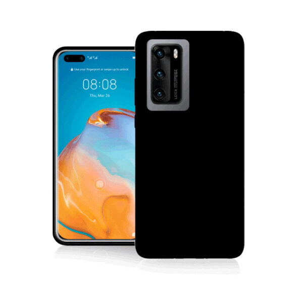 FONEX TPU CASE 0.6mm HUAWEI P40 black backcover