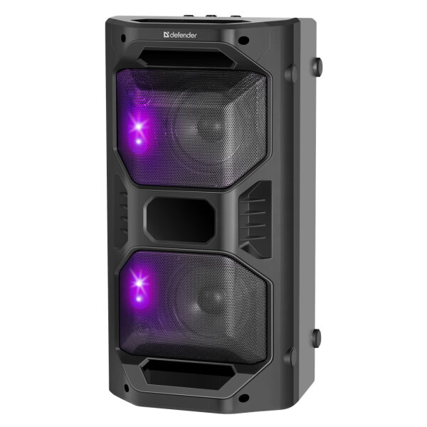 DEFENDER PORTABLE TWS SPEAKER RAGE 50W, Light/BT/FM/USB/LED