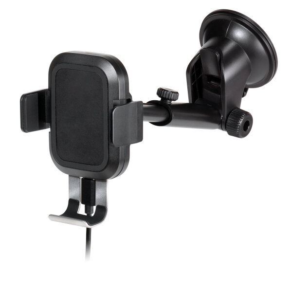 VIVANCO CAR HOLDER BUTLER PRO SUCTION CUP QI CHARGER