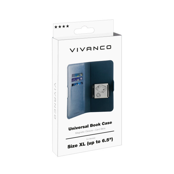 VIVANCO UNIVERSAL BOOK CASE (SIZE XL) 6.0–6.5 blue
