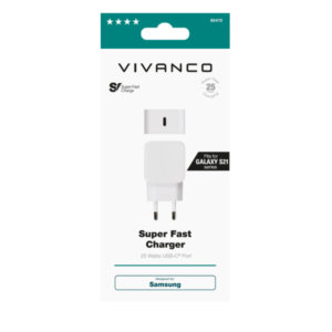VIVANCO TRAVEL CHARGER PD 25W FOR SAMSUNG white