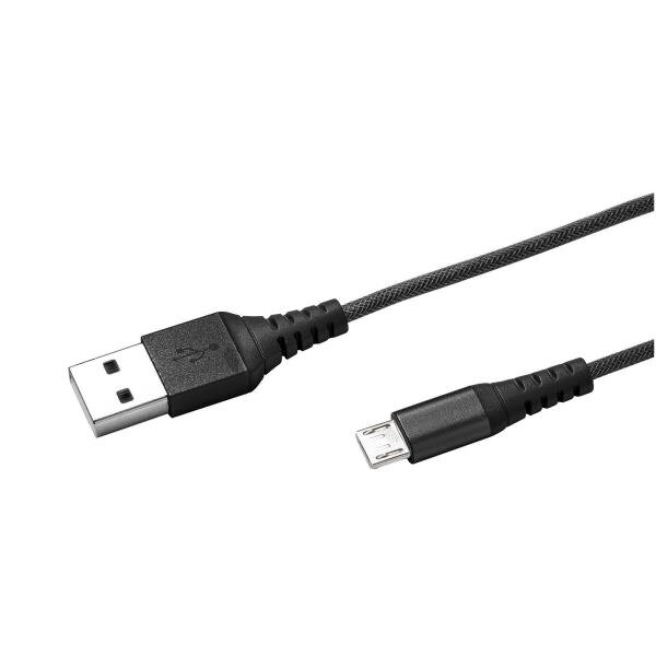 CELLY DATA CABLE NYLON MICRO USB 2.4 A 0.25m black