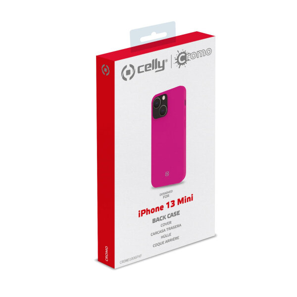CELLY CROMO FLUO IPHONE 13 MINI pink backcover