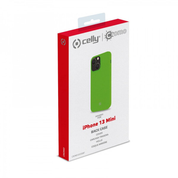 CELLY CROMO FLUO IPHONE 13 MINI green backcover