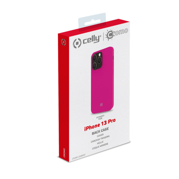 CELLY CROMO FLUO IPHONE 13 PRO pink backcover