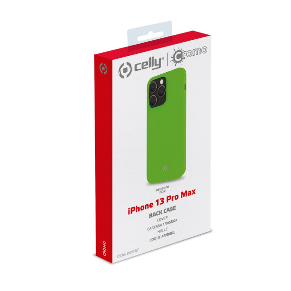 CELLY CROMO FLUO IPHONE 13 PRO MAX green backcover