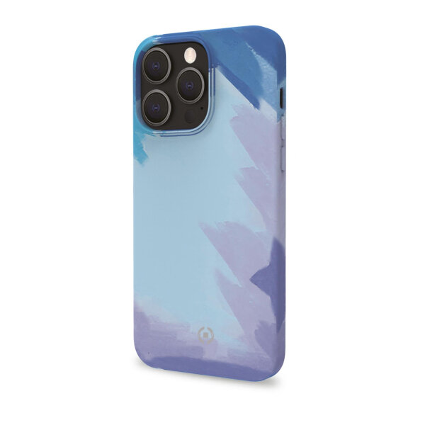 CELLY WATERCOLOR IPHONE 13 PRO blue backcover