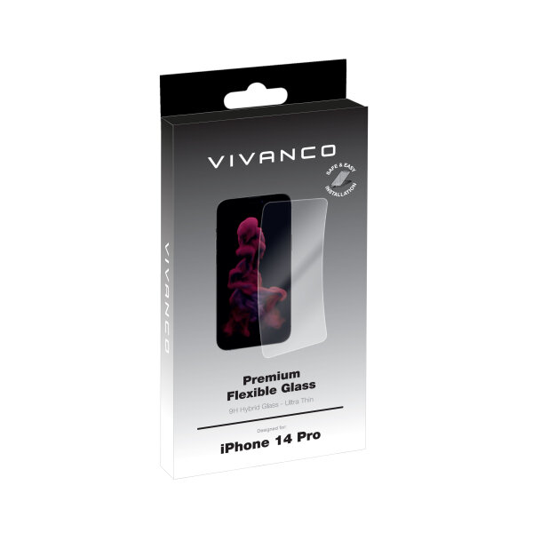 VIVANCO 2D HYBRID FLEXIBLE TEMPERED GLASS IPHONE 14 PRO