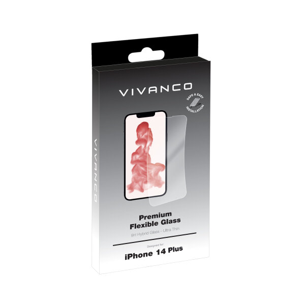 VIVANCO 2D HYBRID FLEXIBLE TEMPERED GLASS IPHONE 14 PLUS