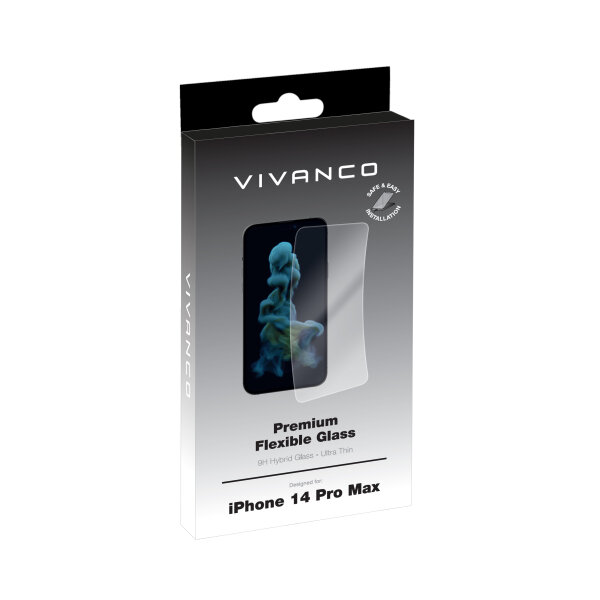 VIVANCO 2D HYBRID FLEXIBLE TEMPERED GLASS IPHONE 14 PRO MAX