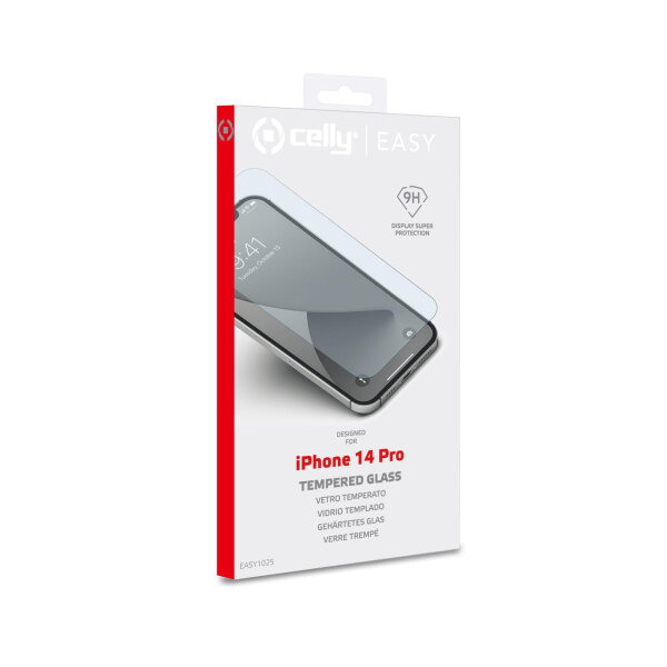 CELLY EASY TEMPERED GLASS IPHONE 14 PRO