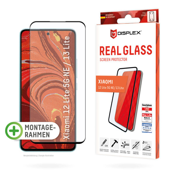 DISPLEX REAL GLASS 3D CURVED XIAOMI 12 LITE 5G black