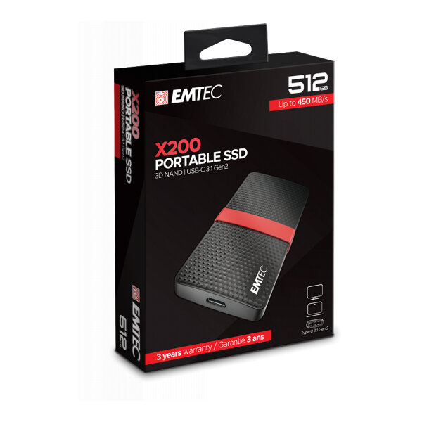 EMTEC SSD 3.1 X200 512GB PORTABLE