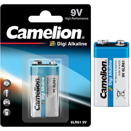 6LR61-BP1DG ΜΠΑΤΑΡΙΑ CAMELION DIGI ΕΝΙΣΧΥΜΕΝΗ ΑΛΚΑΛΙΚΗ 9V CAMELION