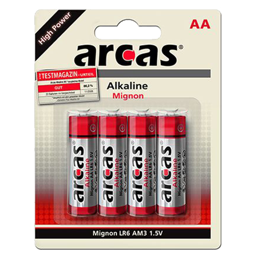 LR06BP4 ΜΠΑΤΑΡΙΑ ARCAS ΑΛΚΑΛΙΚΗ AA 1,5V  ARCAS