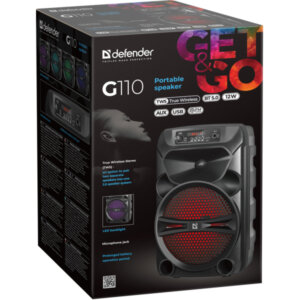 DEFENDER PORTABLE BLUETOOTH SPEAKER G110 12W