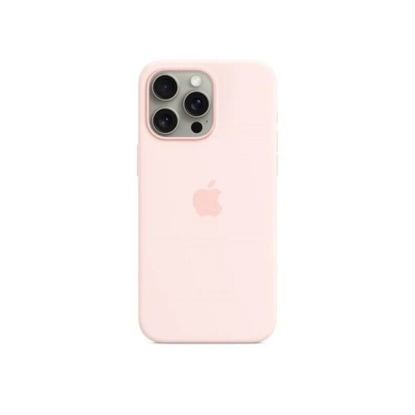 ORIGINAL APPLE SILICONE CASE MAGSAFE IPHONE 15 PRO MAX pink