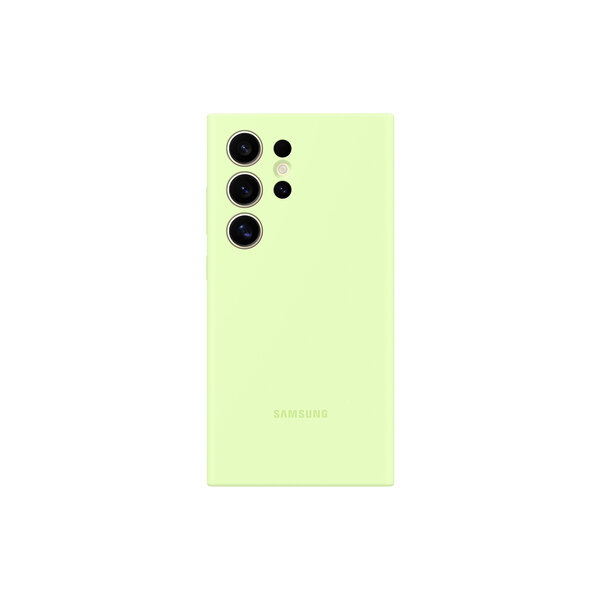 ORIGINAL SAMSUNG SILICONE CASE S24 ULTRA light green backcover