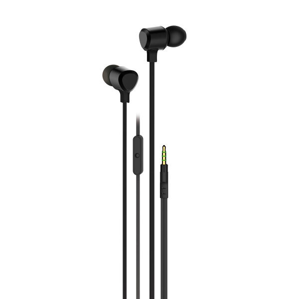 VIVANCO IN EAR STEREO HANDSFREE SILICONE PLUG black