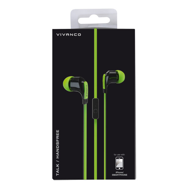 VIVANCO TALK STEREO HANDSFREE EARBUDS green