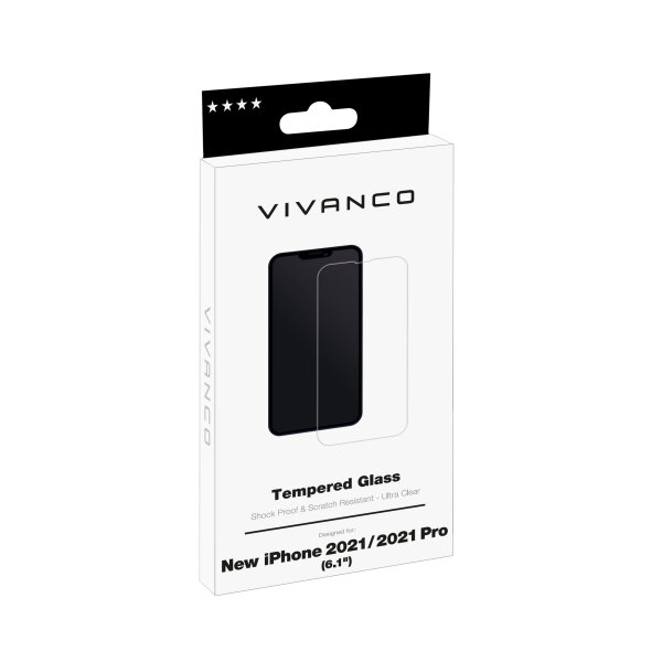 VIVANCO 2D JAPAN TEMPERED GLASS IPHONE 13 / 13 PRO