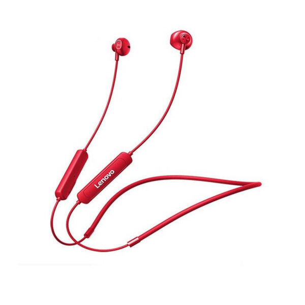 ORIGINAL LENOVO SH1 NECKBAND BLUETOOTH EARPHONES red