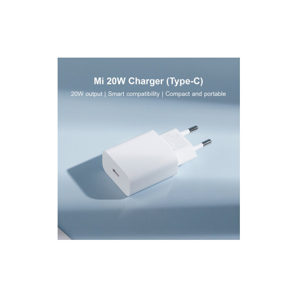 ORIGINAL XIAOMI MI TRAVEL CHARGER 20W TYPE C white