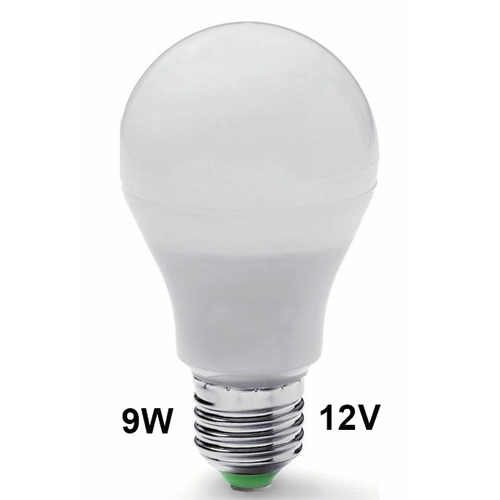 ΛΑΜΠΑ LED 9W-DW-12V-E27  12V 9W 6000K